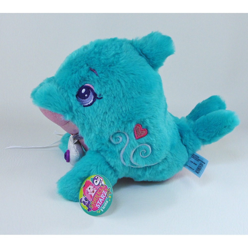 Fiesta Sparkle Starz Dolphin Harmony Turquoise Plush Stuffed Amelia Island